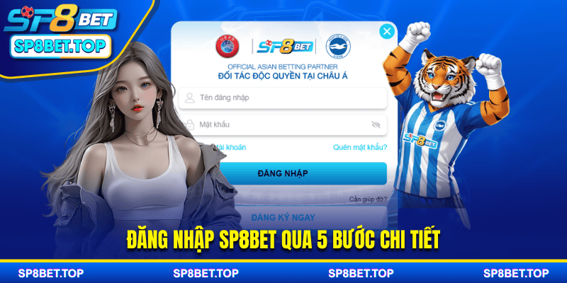 Đăng nhập SP8BET qua 5 bước chi tiết